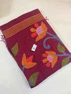 Pure Jayshree Linen Saree (Red)