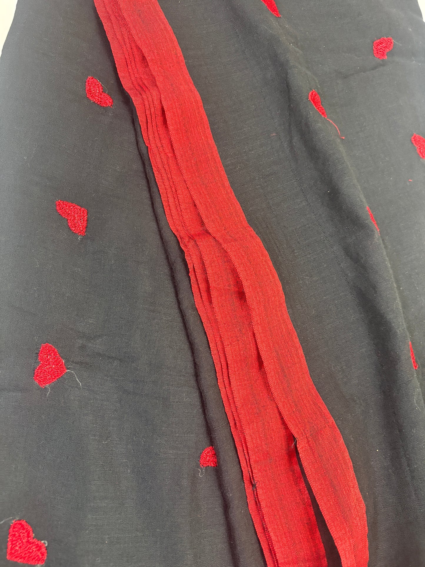 Pure 120 Count Mul Cotton Saree (Black)