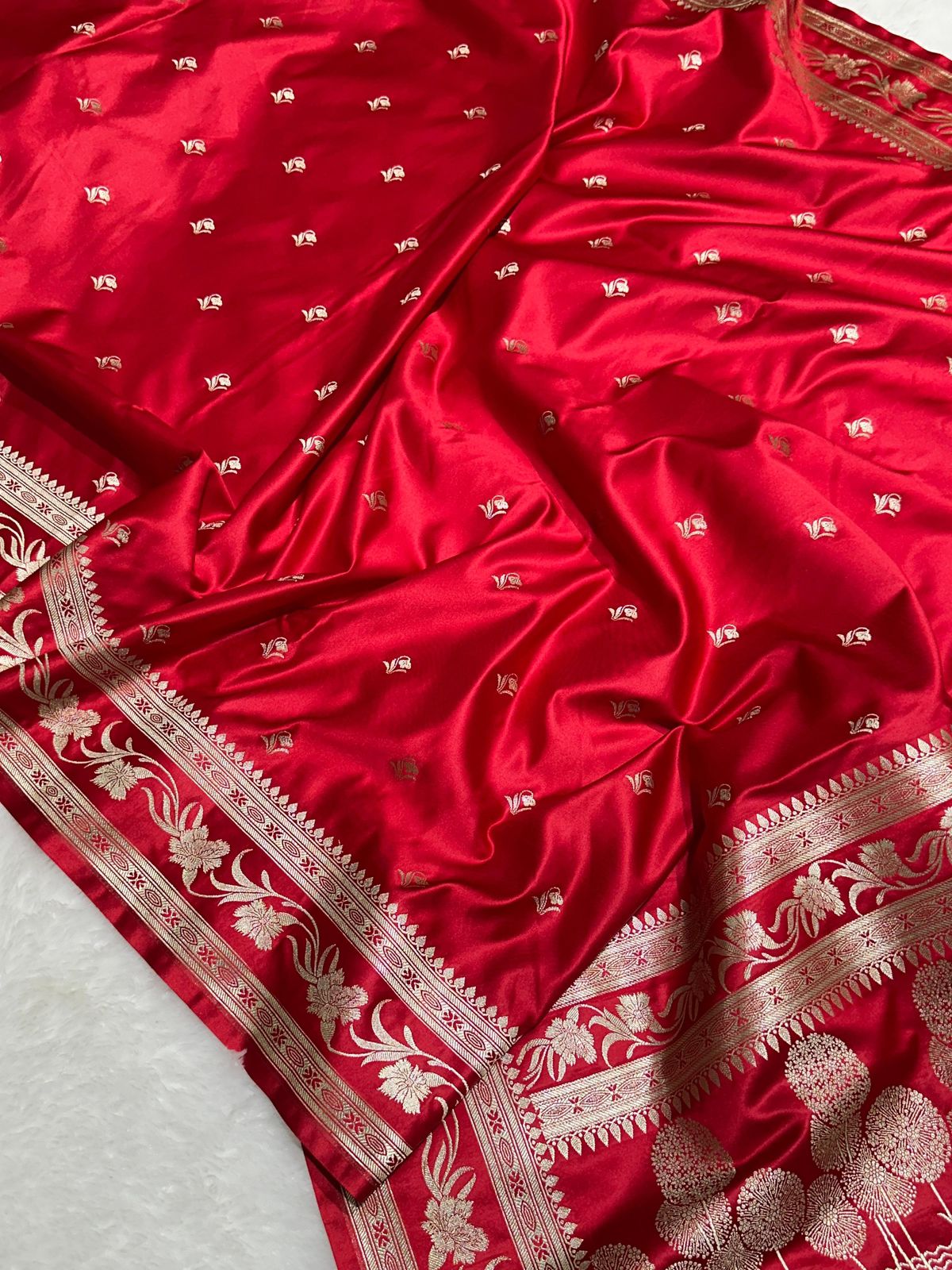 Pure Mashru Silk Saree with Zari Weaving