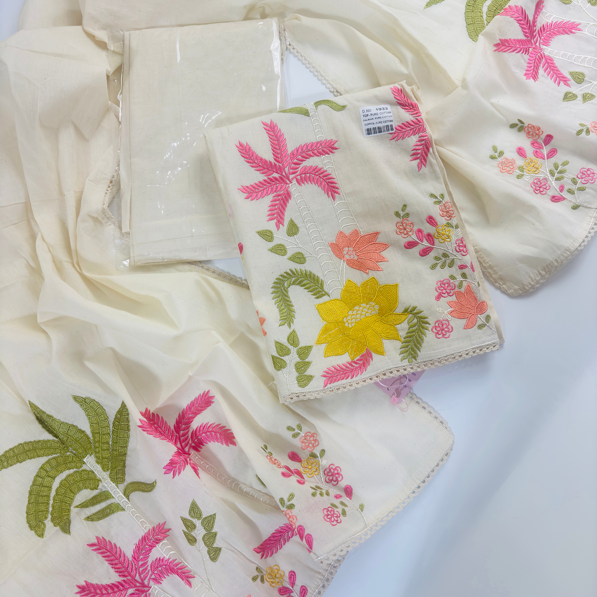 Off -White Unstitched Suit 3