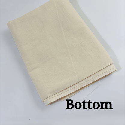 Off White Pure Linen Unstitched Suit 2