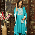 Partywear Kaftan Kurta Set