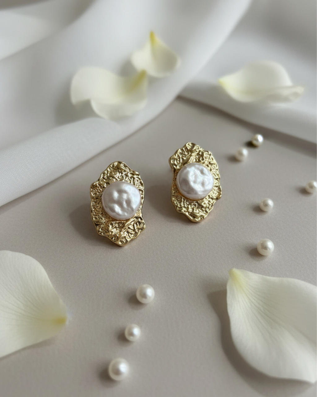 Round Duo Stud Earring