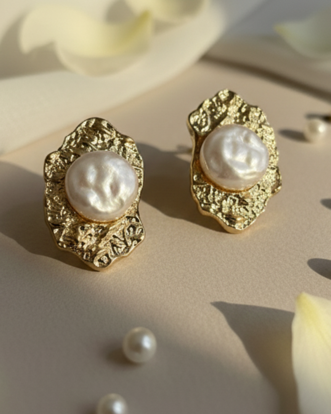 Round Duo Stud Earring