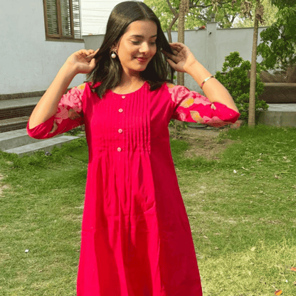 Pink Embroidery Co-Ord Set