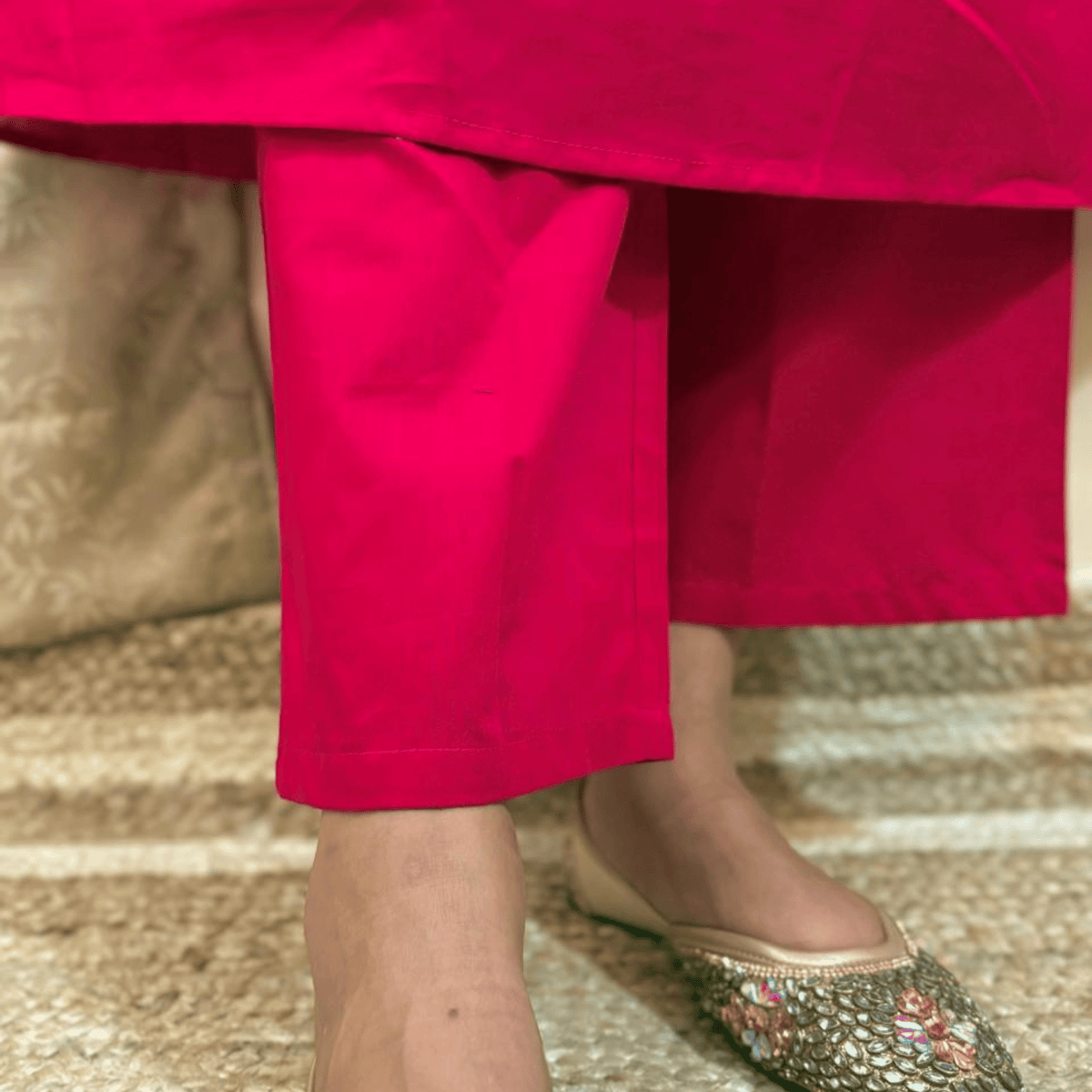 Pink Embroidery Co-Ord Set