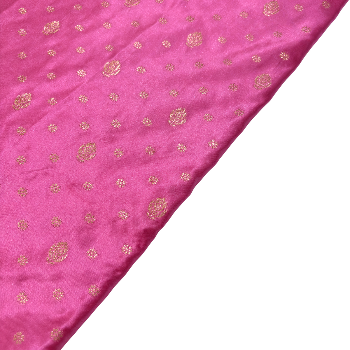 Pink Banarasi Silk Saree