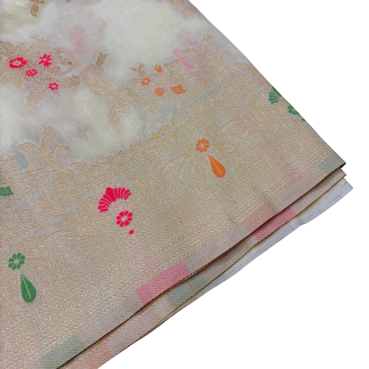 Premium Off White Katan Silk Saree