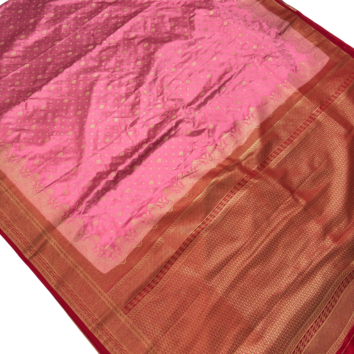 Pink Banarasi Silk Saree