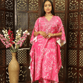 Pink Kaftan Kurta Set