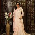 Pink Anarkali Kurta Set