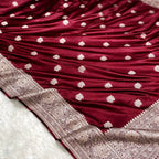 Pure Banarasi Silk Saree with Rose Weaving