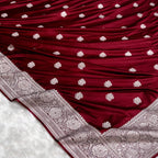 Pure Banarasi Silk Saree with Rose Weaving