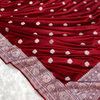 Pure Banarasi Silk Saree with Rose Weaving