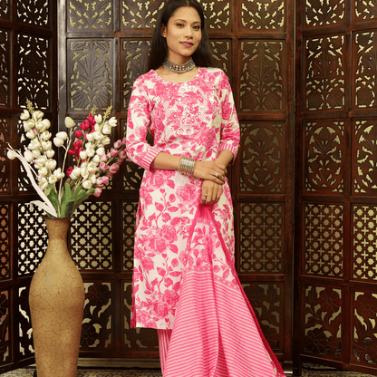 Pure Jaipuri Cotton Kurta Pant Set