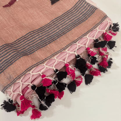 Pure Jayshree Linen Saree