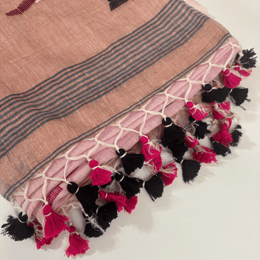 Pure Jayshree Linen Saree