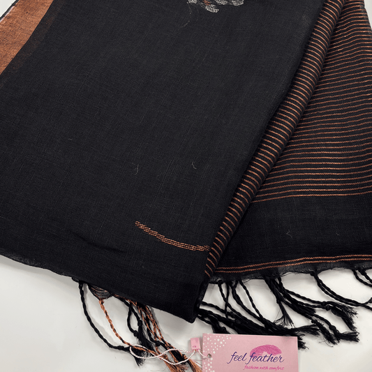 Pure Linen Saree