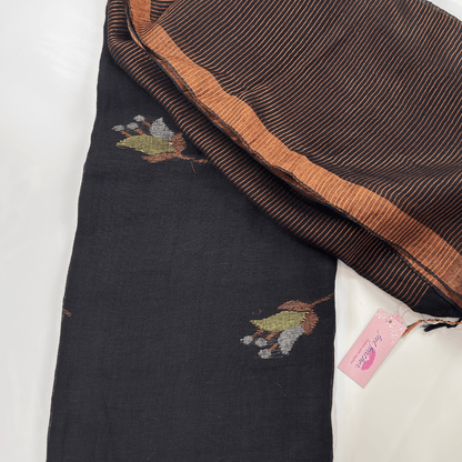 Pure Linen Saree