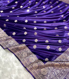 Pure Banarsi Silk Saree with Rose Weaving