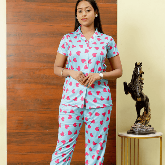 Little Heart Night Suit by Feel Feather