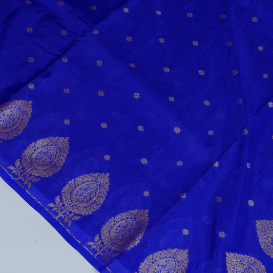 Blue Tissue Silk Saree