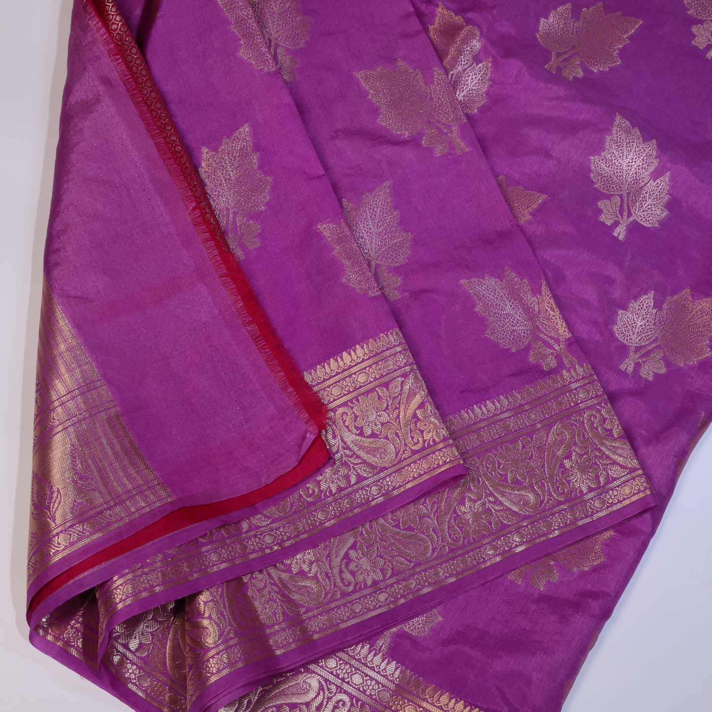 Premium Katan Silk With Zari Weaving