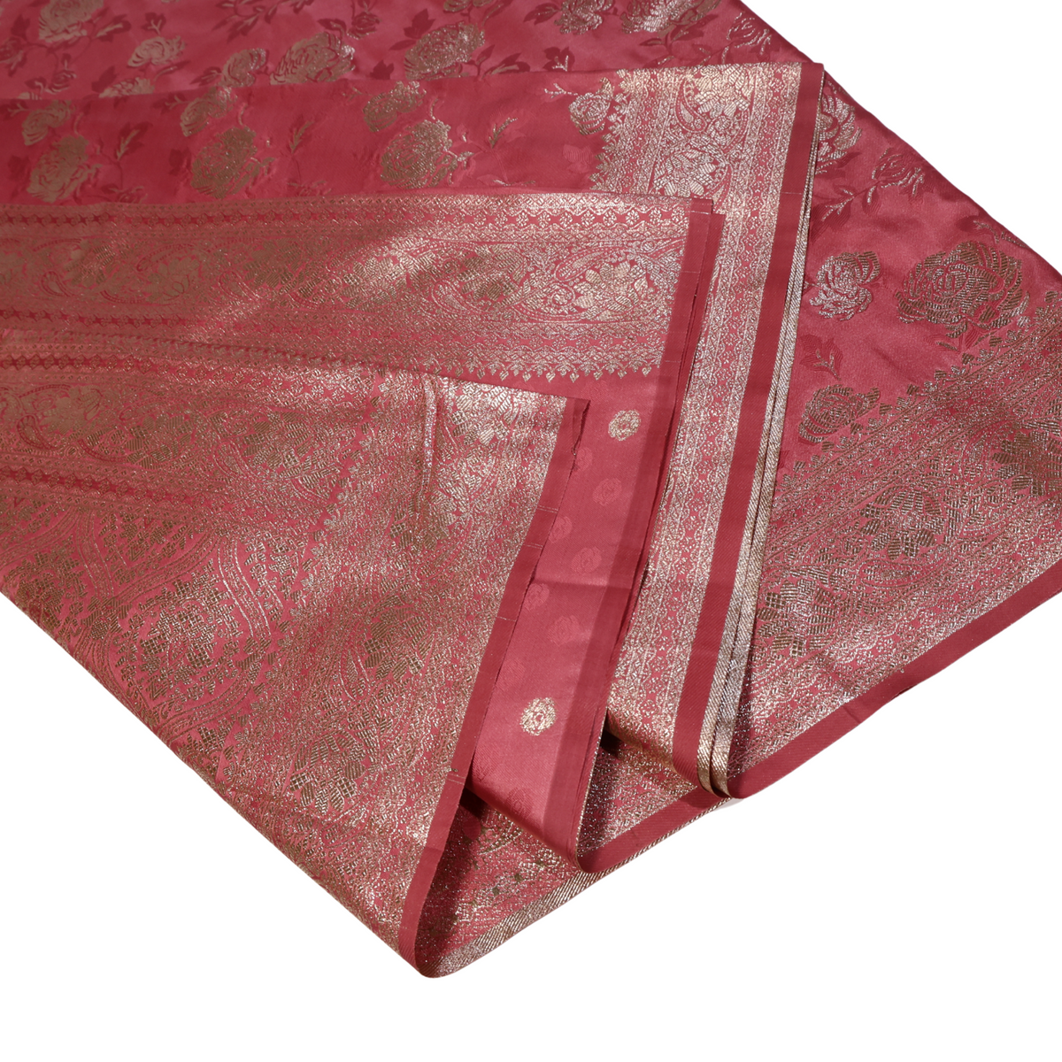 Mashru Silk Saree with Zari Weaving