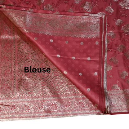 Mashru Silk Saree with Zari Weaving