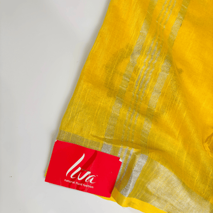 Yellow Hand Painting Saree