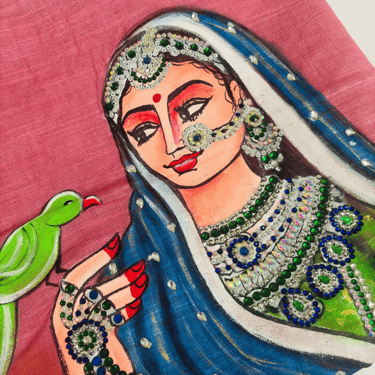 Rani Padmavati-themed hand-painted saree
