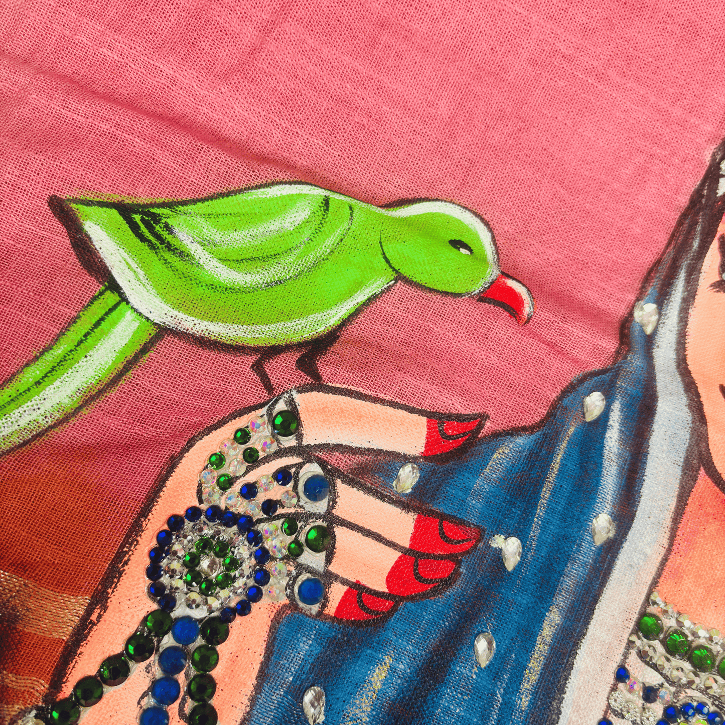 Rani Padmavati-themed hand-painted saree