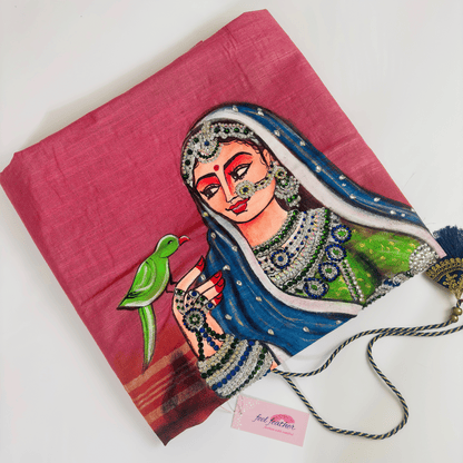 Rani Padmavati-themed hand-painted saree