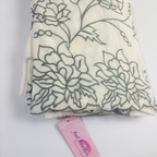 Off White Embroidered Maheshwari Silk Suit Set