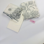 Off White Embroidered Maheshwari Silk Suit Set