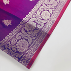 Premium Banarasi Silk Saree (Purple)