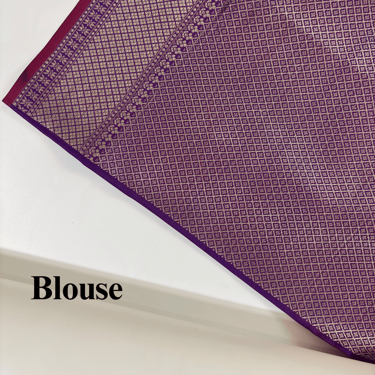 Premium Banarasi Silk Saree (Purple)