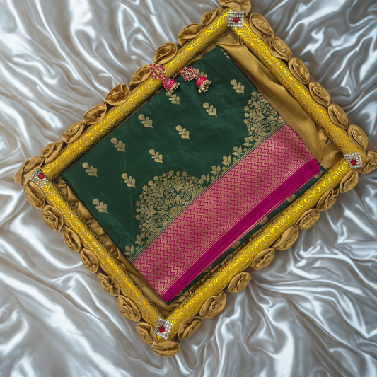 Green Banarasi Silk Saree