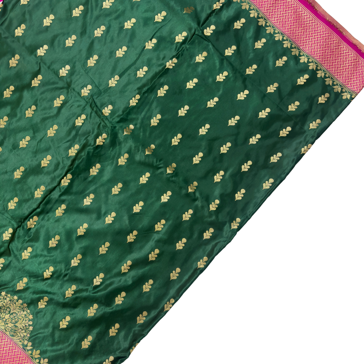 Green Banarasi Silk Saree