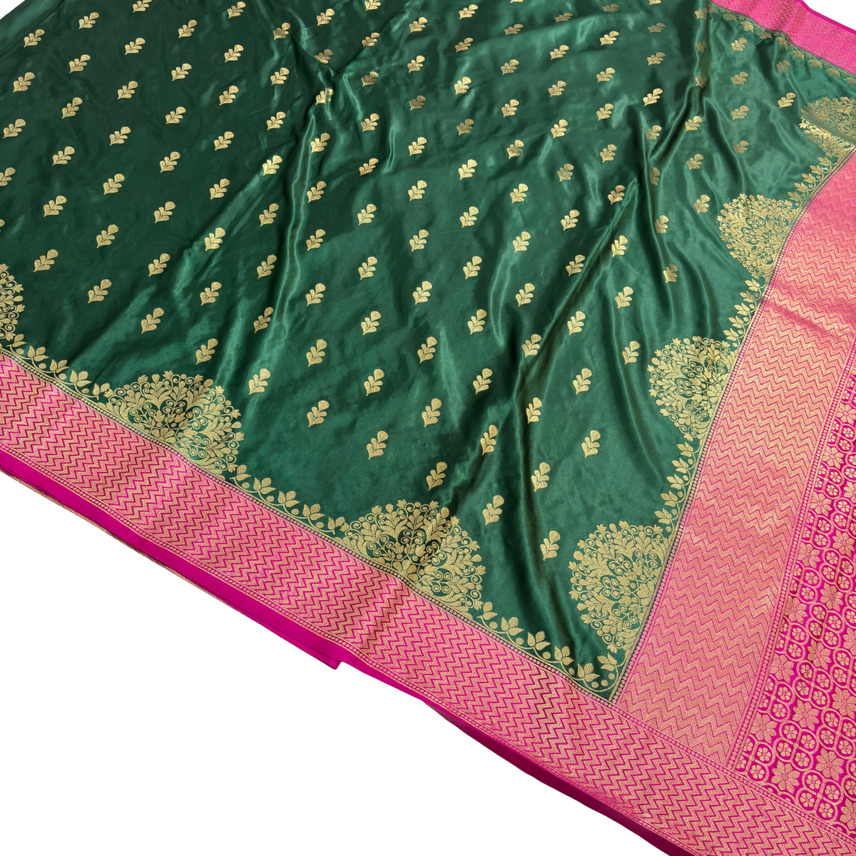 Green Banarasi Silk Saree