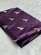 Purple Pure Mashru Silk Saree with Sona Rupa Zari Weaving