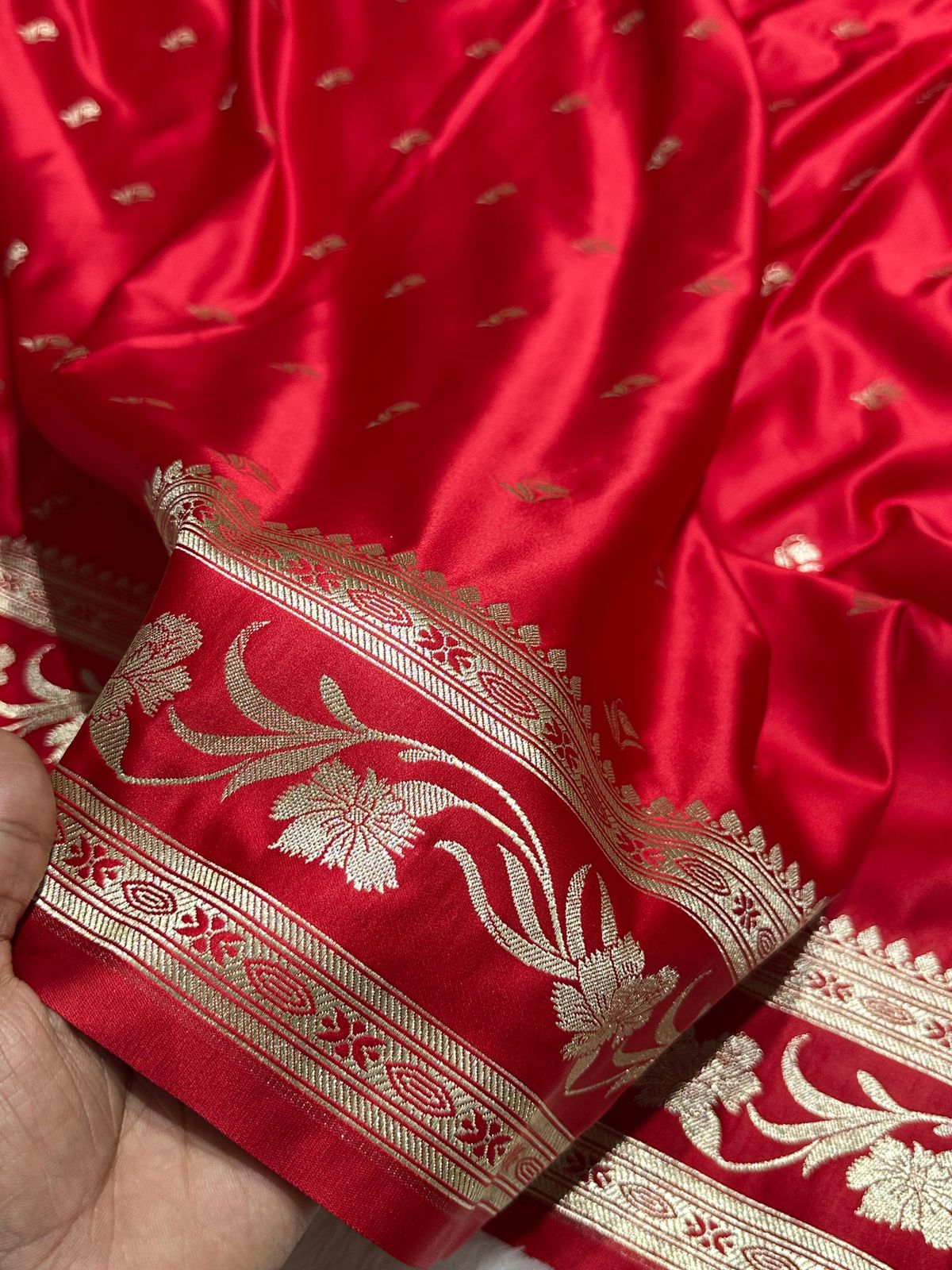 Pure Mashru Silk Saree with Zari Weaving