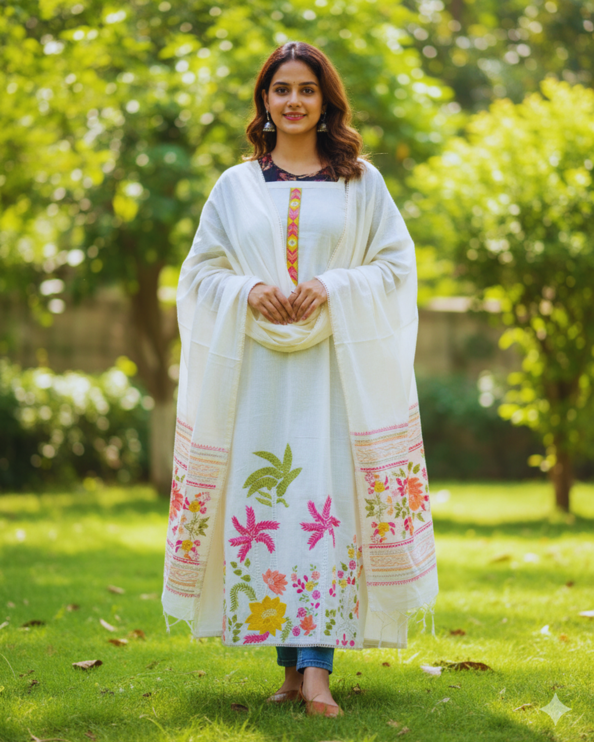 Off -White Unstitched Suit 3