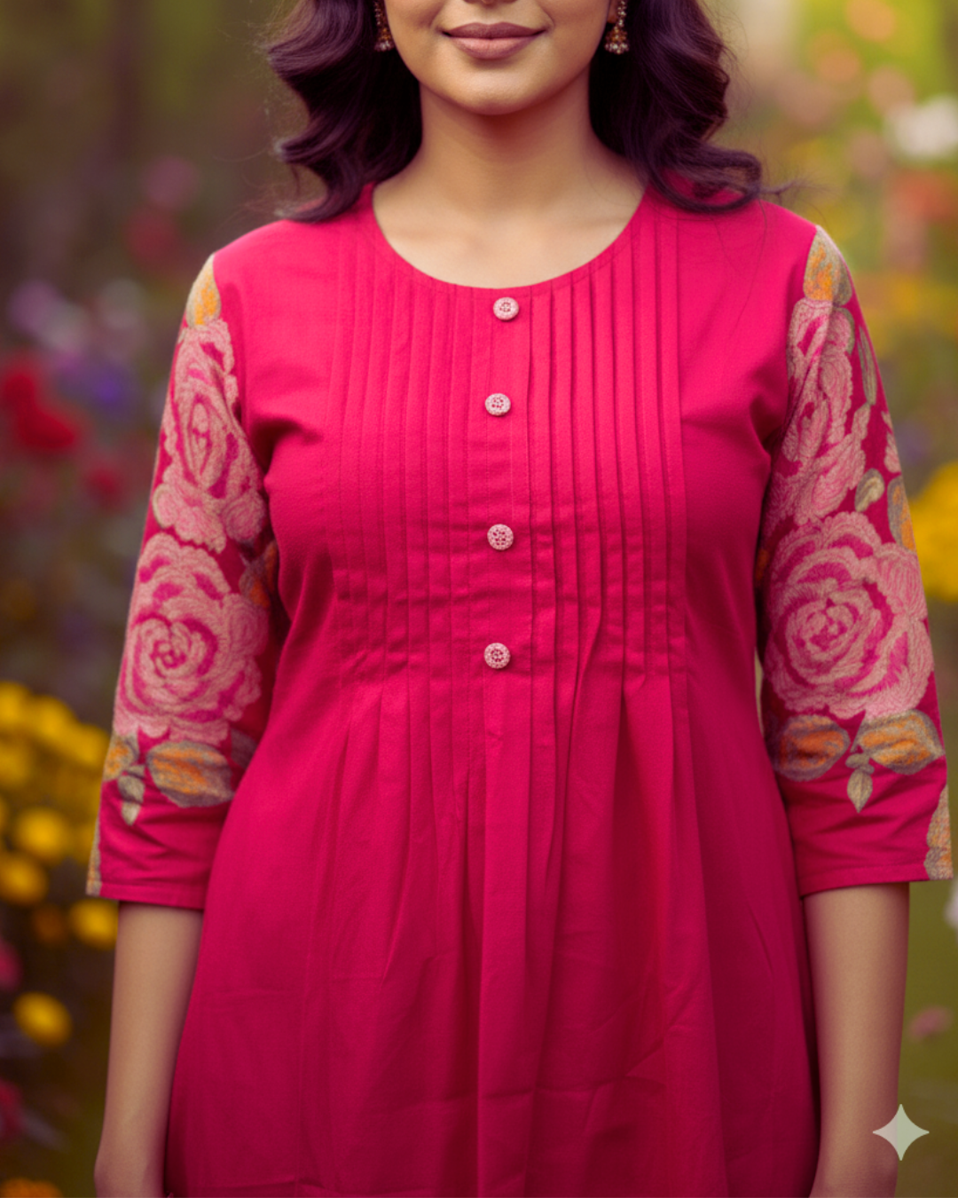 Pink Embroidery Co-Ord Set