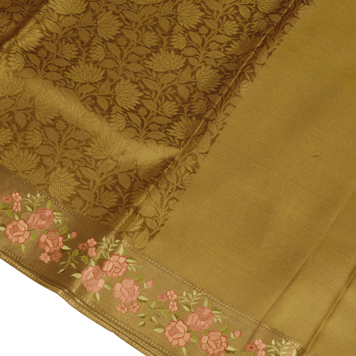 Golden Banarasi Silk Saree (Nita Ambani Inspire)