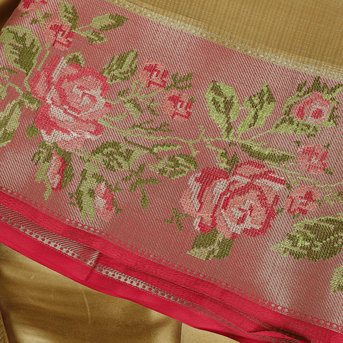 Kota Tissue Silk With Parsi Embroidery