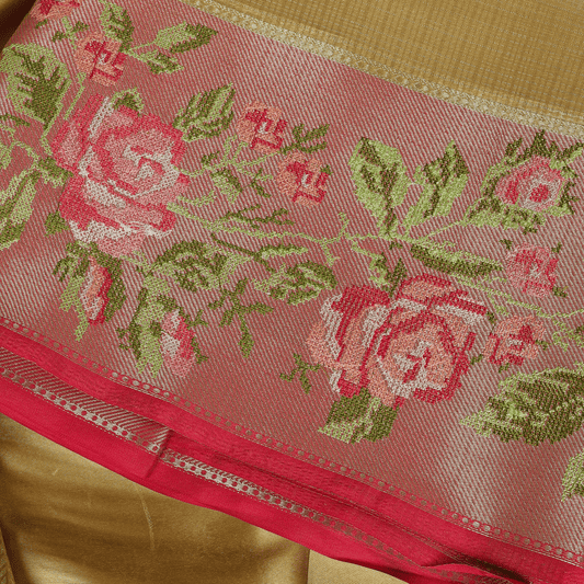 Kota Tissue Silk With Parsi Embroidery