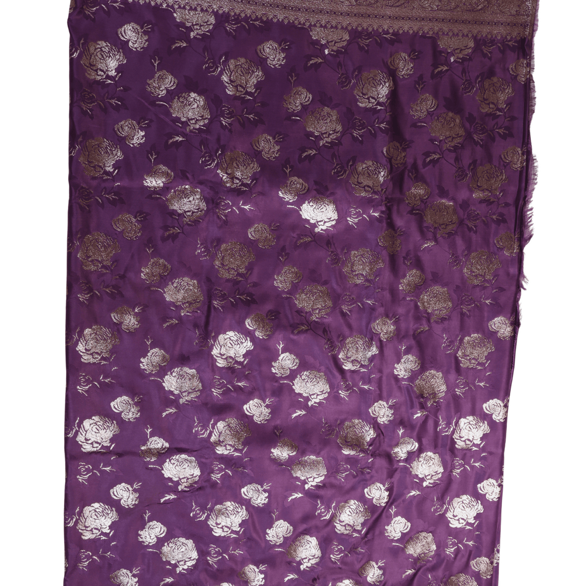 Mashru Silk Saree with Zari Weaving (Lavender)