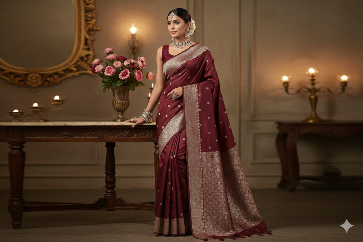 raw mango silk saree