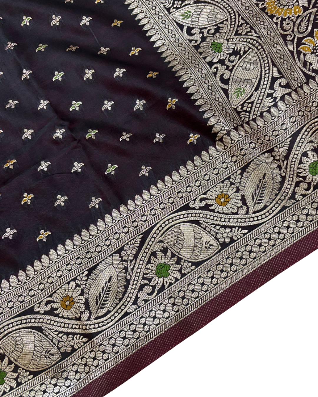 Royal Maroon Banarasi Silk Saree